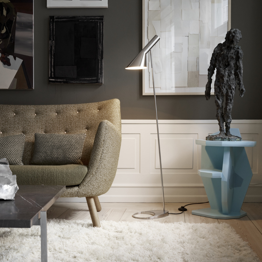 Louis Poulsen AJ フロアランプ 真鍮ポリッシュ仕上【展示品】