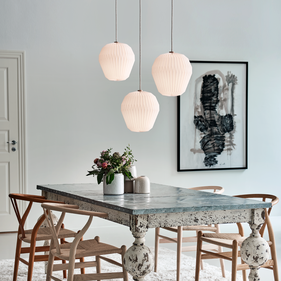 レ・クリント BOUQUET 1｜北欧デザイン ペンダントランプ／吊り下げ照明【展示品】