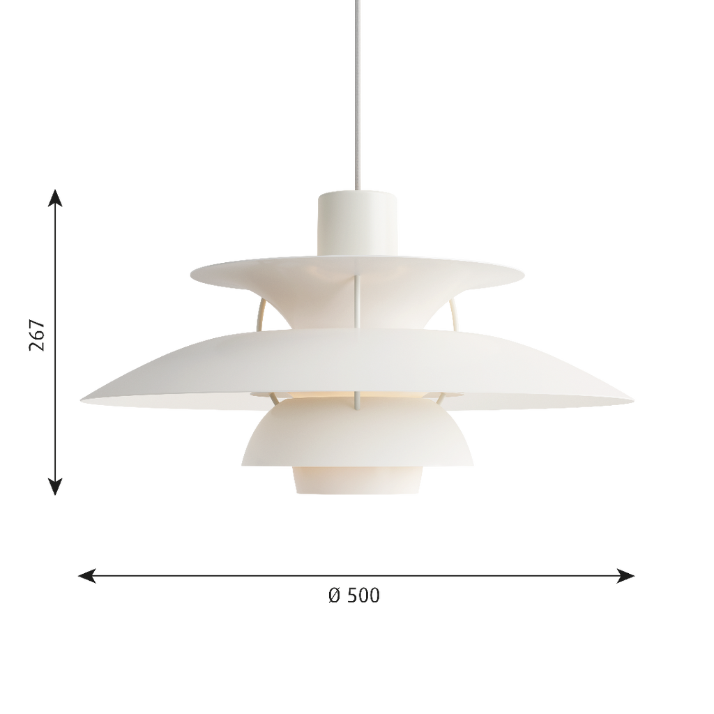 Louis Poulsen PH 5 ペンダントライト モノクローム ホワイト【展示品】