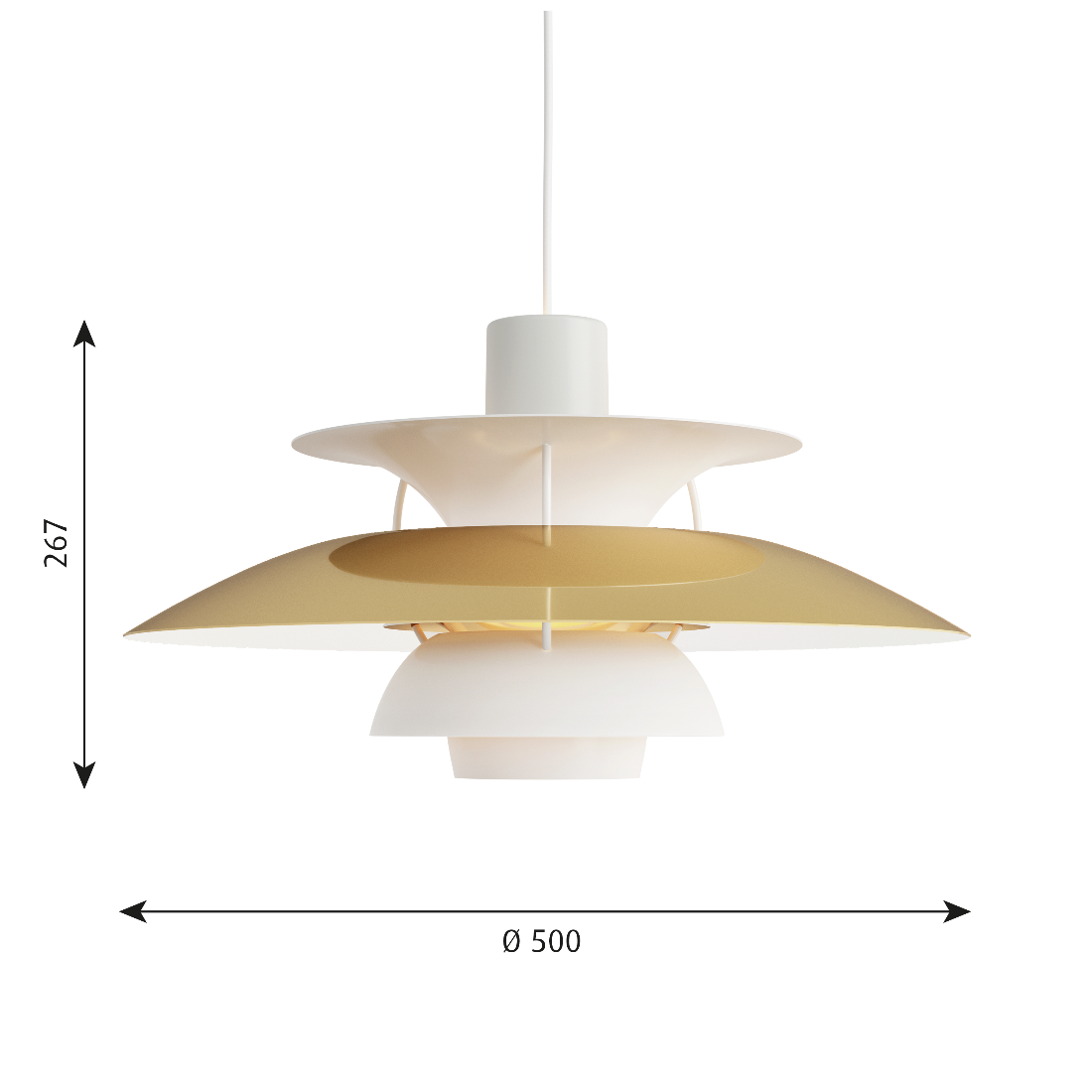 Louis Poulsen PH 5 ペンダントライト メタル ブラス（真鍮）【展示品】