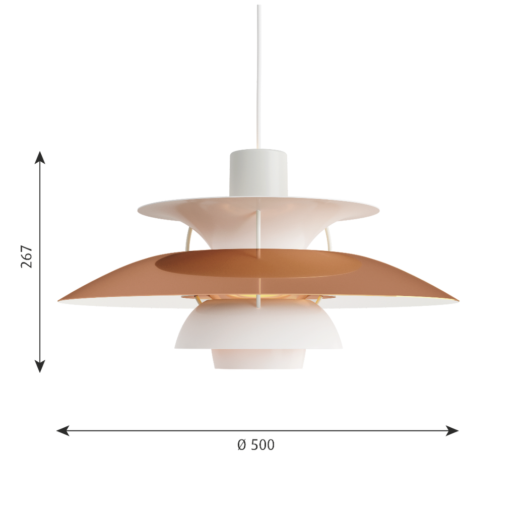Louis Poulsen PH5 ペンダントライト メタル カッパー（銅）｜経年を楽しむ北欧名作【展示品】