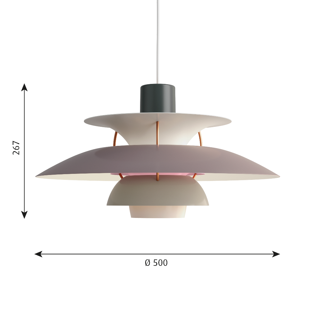 Louis Poulsen PH 5 ペンダントライト モダン グラデーション（6色）【展示品】