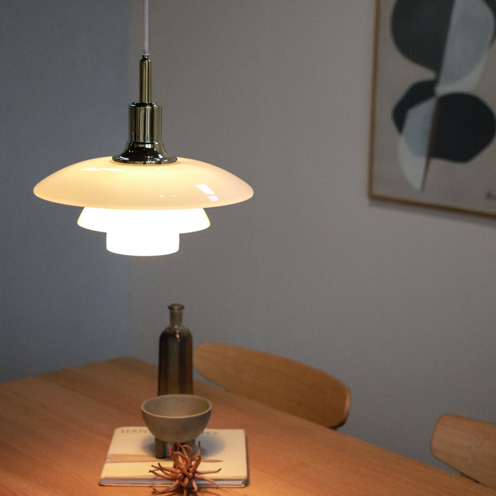 Louis Poulsen PH 3½–3 グラスペンダント｜タイムレスな北欧デザイン【展示品】