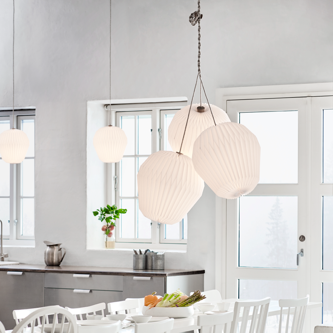 レ・クリント BOUQUET 3｜北欧デザイン ペンダントランプ／吊り下げ照明【展示品】