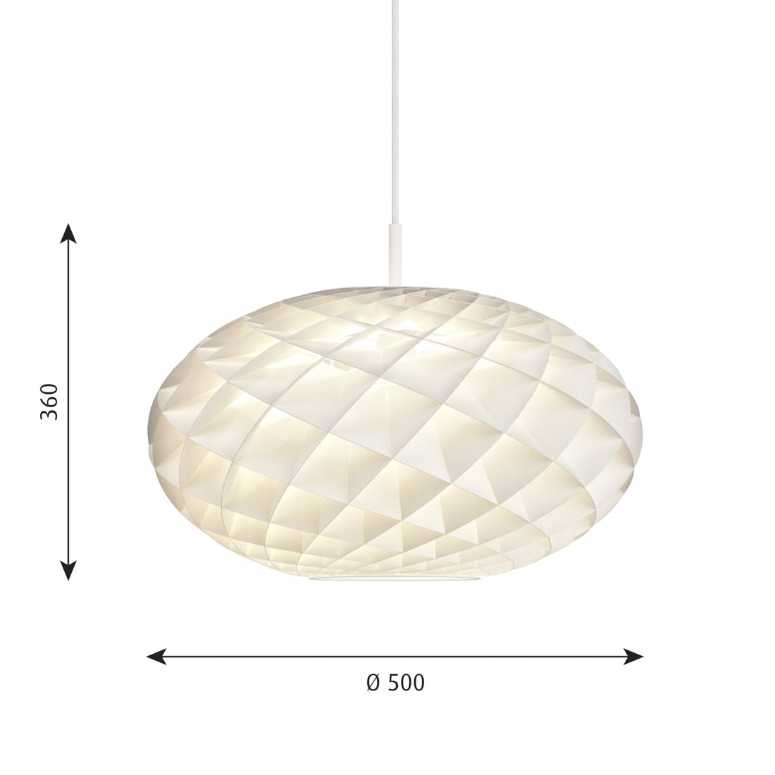 Louis Poulsen パテラ オーバル｜光を彫刻する現代の北欧シャンデリア【展示品】