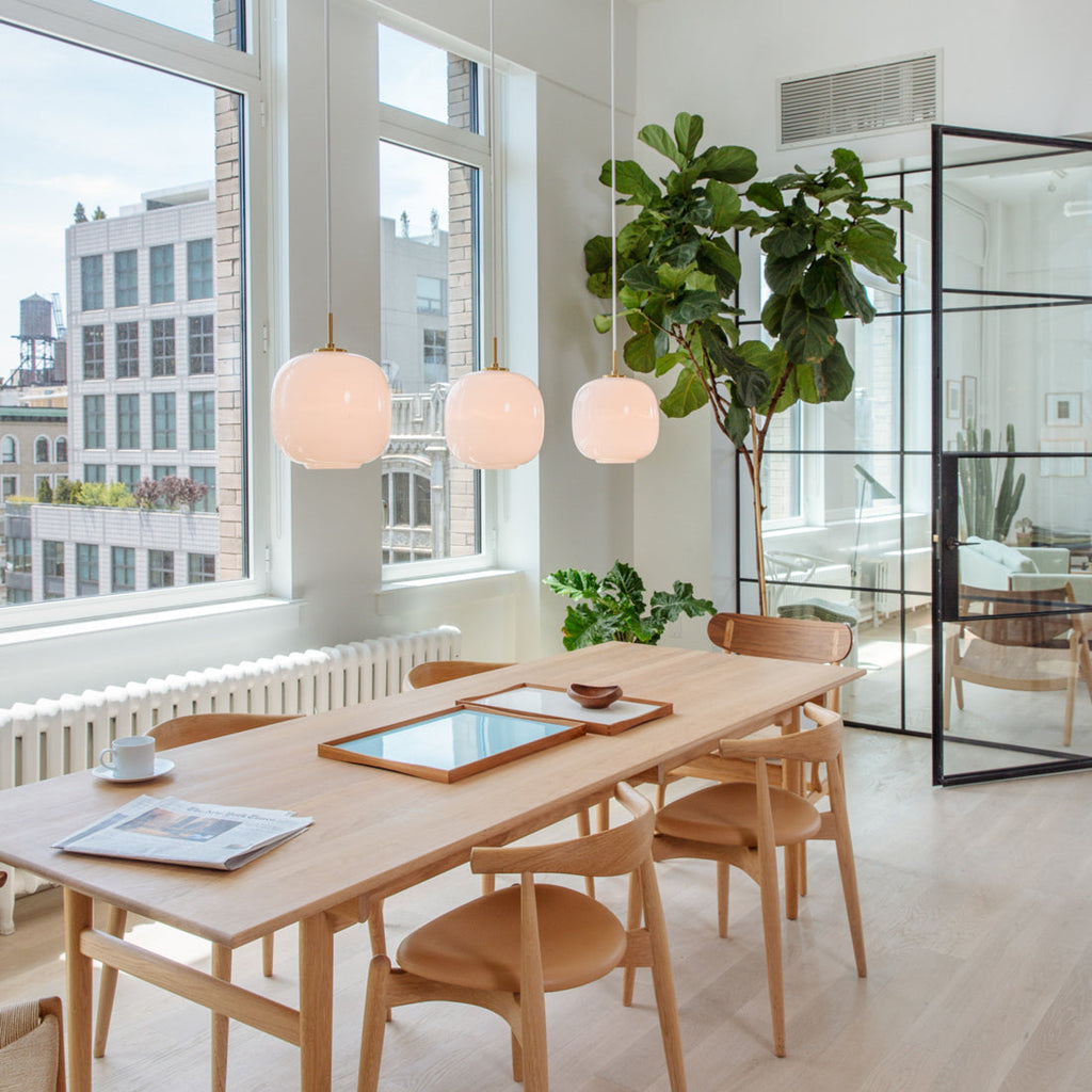 Louis Poulsen VL45 ラジオハウス ペンダントライト｜真鍮と吹きガラスの北欧名作【展示品】