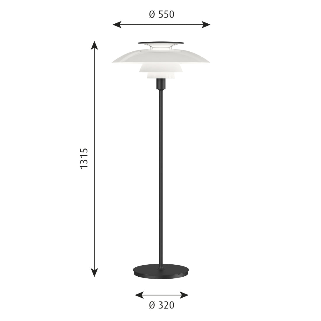 Louis Poulsen PH80 フロアランプ【展示品】